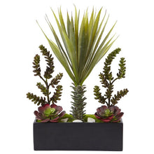 Load image into Gallery viewer, Succulent Garden in Rectangular Planter