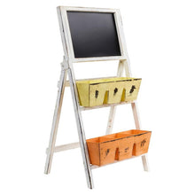 Load image into Gallery viewer, 31" Farmhouse Multipurpose Bin and Chalkboard Stand