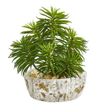 Load image into Gallery viewer, Succulent Artificial Plant in Weathered Oak Planter (Set of 2)
