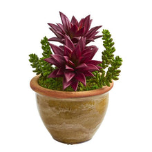 Load image into Gallery viewer, Succulent Artificial Plant in Ceramic Planter (Set of 2)
