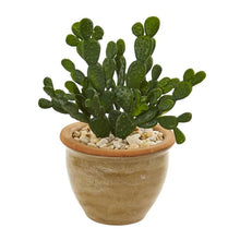 Load image into Gallery viewer, Cactus Succulent Artificial Plant in Ceramic Vase (Set of 2)
