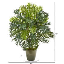 Load image into Gallery viewer, 35" Areca Palm Artificial Plant in Green Planter