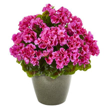 Load image into Gallery viewer, 17" Geranium Artificial Plant UV Resistant (Indoor/Outdoor)