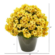 Load image into Gallery viewer, 17" Geranium Artificial Plant UV Resistant (Indoor/Outdoor)