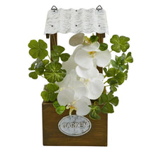 Load image into Gallery viewer, Phalaenopsis Orchid Artificial Plant in Tin Roof Planter