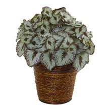 Load image into Gallery viewer, 13" Begonia Artificial Plant in Basket