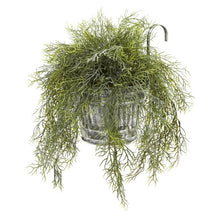 Load image into Gallery viewer, 10" Tillandsia Moss Artificial Plant in Vintage Hanging Metal Pail