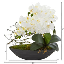 Load image into Gallery viewer, Phalaenopsis Orchid Artificial Arrangement in Decorative Planter