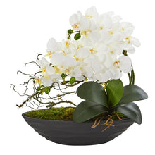 Load image into Gallery viewer, Phalaenopsis Orchid Artificial Arrangement in Decorative Planter