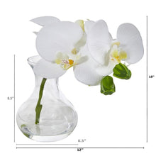 Load image into Gallery viewer, Phalaenopsis Orchid Artificial Arrangement in Vase (Set of 2)