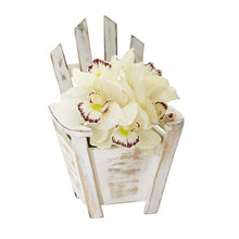 Load image into Gallery viewer, Cymbidium Orchid Artificial Arrangement in Chair Planter