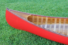 Load image into Gallery viewer, Red Wooden Canoe 10ft With Ribs Curved Bow