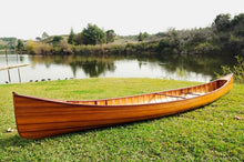 Load image into Gallery viewer, Wooden Canoe with Ribs 16