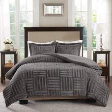 Load image into Gallery viewer, Fur Down Alternative Comforter Mini Set -King/Cal King BASI10-0409 By Olliix