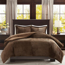 Load image into Gallery viewer, Corduroy Plush Comforter Mini Set -King/Cal King BASI10-0422 By Olliix