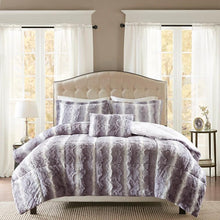 Load image into Gallery viewer, Madison Park Zuri Faux Fur Comforter Set -King MP10-3077 By Olliix