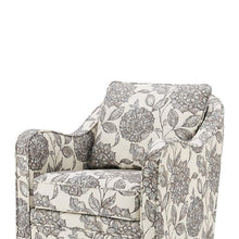 Load image into Gallery viewer, Madison Park Brianne Slub Weave Wide Seat Swivel Arm Chair MP103-0241 By Olliix