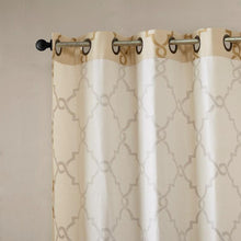 Load image into Gallery viewer, Madison Park Fretwork Print Window Curtain -95" Panel MP40-3599 By Olliix