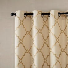 Load image into Gallery viewer, Madison Park Fretwork Print Window Curtain -108" Panel MP40-3600 By Olliix