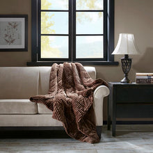 Load image into Gallery viewer, Corduroy Plush Down Alternative Throw -60X70" BASI50-0427 By Olliix