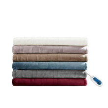 Load image into Gallery viewer, Beautyrest Heated Plush Throw -60X70" BR54-0531 By Olliix