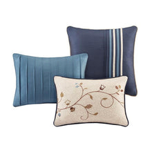 Load image into Gallery viewer, Madison Park Serene Embroidered 7 Piece Comforter Set -King MP10-3450 By Olliix