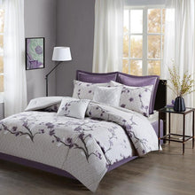 Load image into Gallery viewer, Madison Park Holly 8 Piece Cotton Comforter Set - Cal King MP10-4168 By Olliix