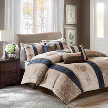 Load image into Gallery viewer, Madison Park Donovan 7 Piece Jacquard Comforter Set -Queen MP10-4344 By Olliix