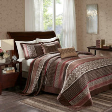 Load image into Gallery viewer, Madison Park Princeton 5 Piece Jacquard Bedspread Set -Queen MP13-4340 By Olliix