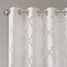 Load image into Gallery viewer, Madison Park Eden Fretwork Burnout Sheer Panel -95" Panel MP40-3775 By Olliix