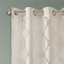 Load image into Gallery viewer, Madison Park Eden Fretwork Burnout Sheer Panel -63" Panel MP40-3776 By Olliix
