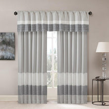 Load image into Gallery viewer, Madison Park Polyoni Pintuck Window Curtain -84" Panel MP40-4373 By Olliix