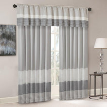 Load image into Gallery viewer, Madison Park Polyoni Pintuck Window Curtain -84" Panel MP40-4373 By Olliix