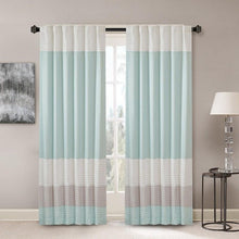 Load image into Gallery viewer, Madison Park Polyoni Pintuck Window Curtain -84" Panel MP40-4374 By Olliix