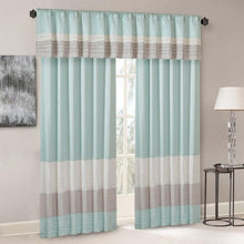 Load image into Gallery viewer, Madison Park Polyoni Pintuck Window Curtain -84" Panel MP40-4374 By Olliix