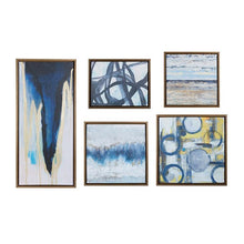Load image into Gallery viewer, Madison Park Blue Bliss Gallery Art 5 Piece Set MP95C-0103A By Olliix