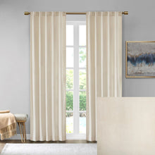 Load image into Gallery viewer, 510 Design Colt Room Darkening Poly Velvet Rod Pocket/Back Tab Window Panel Pair - 84" Panel 5DS40-0152
