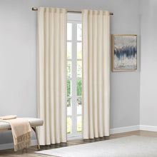 Load image into Gallery viewer, 510 Design Colt Room Darkening Poly Velvet Rod Pocket/Back Tab Window Panel Pair - 95" Panel 5DS40-0153