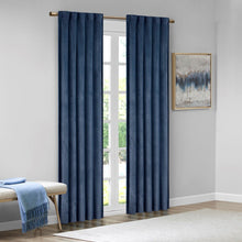 Load image into Gallery viewer, 510 Design Colt Room Darkening Poly Velvet Rod Pocket/Back Tab Window Panel Pair - 84" Panel 5DS40-0161