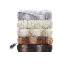 Load image into Gallery viewer, Beautyrest Zuri Oversized Faux Fur Heated Throw - 50X70" BR54-0859