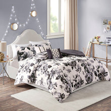 Load image into Gallery viewer, Intelligent Design Dorsey Floral Print Comforter Set - Full/Queen ID10-1591