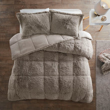 Load image into Gallery viewer, Intelligent Design Malea Shaggy Faux Fur Comforter Set - Full/Queen ID10-1697