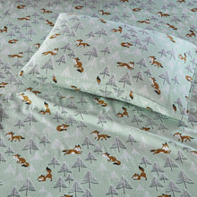 Load image into Gallery viewer, Intelligent Design Cozy Soft Cotton Novelty Print Flannel Sheet Set - Twin Xl ID20-1549