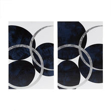 Load image into Gallery viewer, Ink Ivy Gel Coated And Silver Foil Canvas II95C-0142 By Olliix