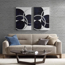 Load image into Gallery viewer, Ink Ivy Gel Coated And Silver Foil Canvas II95C-0142 By Olliix