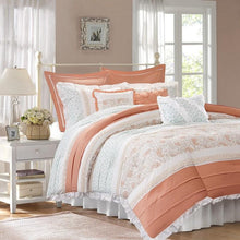 Load image into Gallery viewer, Madison Park 9 Piece Cotton Percale Comforter Set - Cal King MP10-2795 By Olliix
