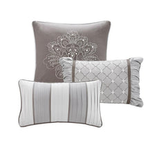 Load image into Gallery viewer, Madison Park Bellagio 7 Piece Jacquard Comforter Set -Queen MP10-4882 By Olliix