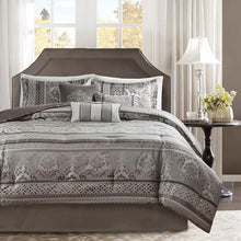 Load image into Gallery viewer, Madison Park 7 Piece Jacquard Comforter Set - Cal King MP10-4884 By Olliix