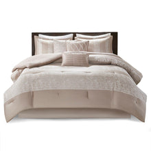 Load image into Gallery viewer, Madison Park Ava 7 Piece Chenille Jacquard Comforter Set - Queen MP10-6032