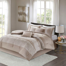 Load image into Gallery viewer, Madison Park Ava 7 Piece Chenille Jacquard Comforter Set - Queen MP10-6032